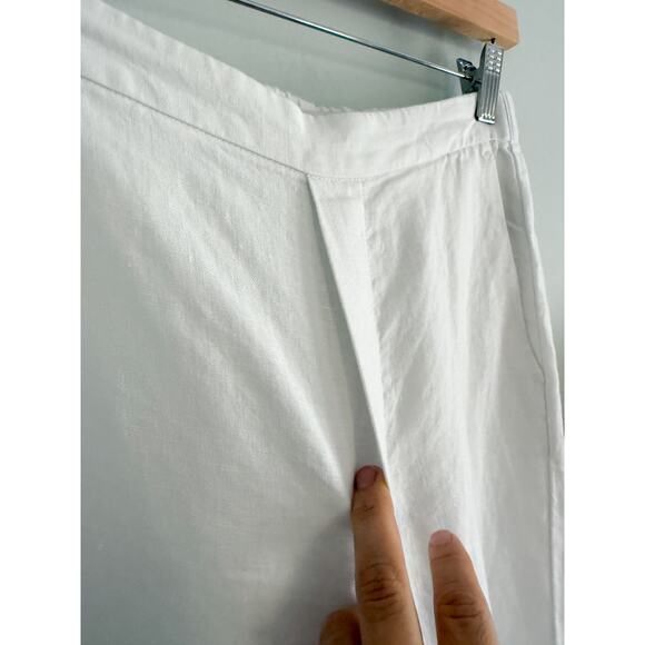 Madewell | NWT Pull-On Barrel Pants in 100% Linen in Salt | Sz XS - Picture 5 of 12